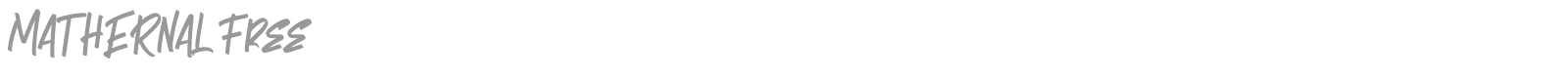 Mathernal font preview